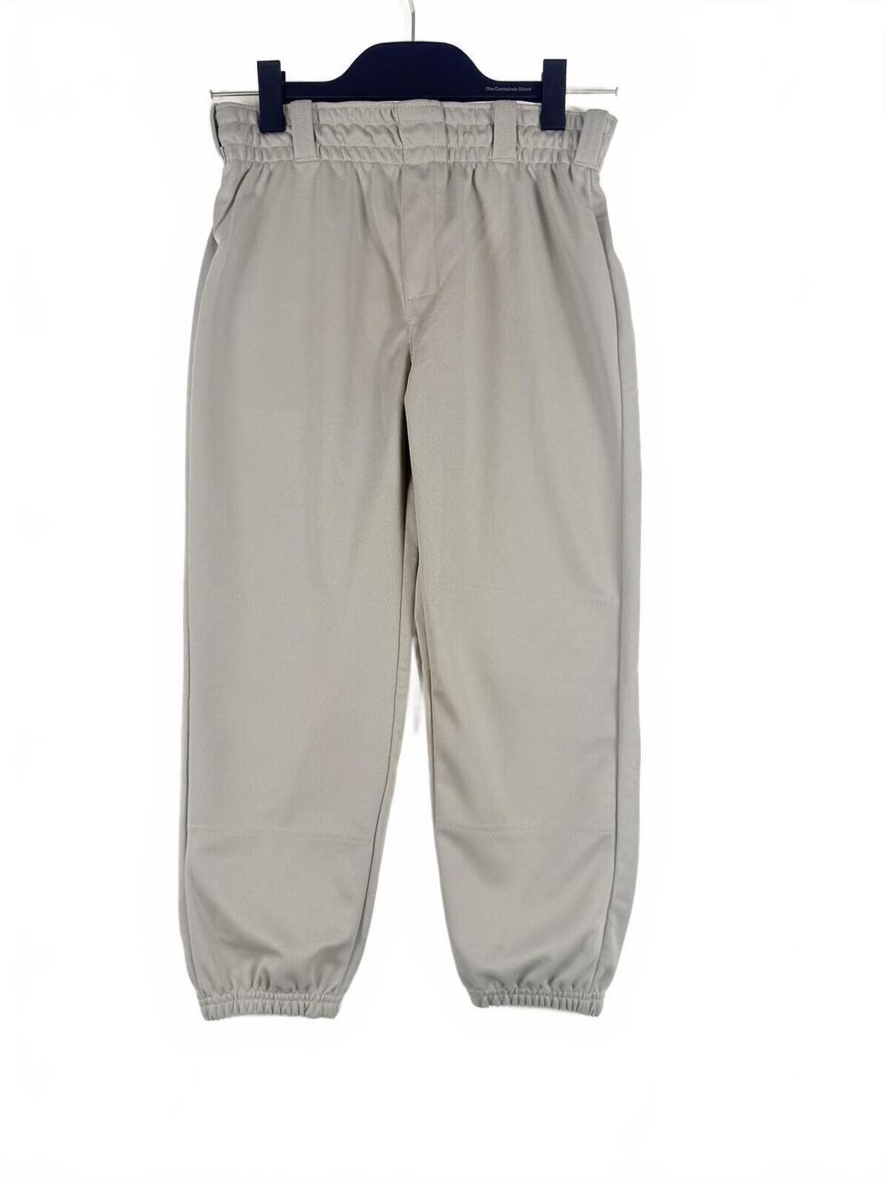 NEW! 3N2 Youth Large (12) Baseball Pants‎ Gray Clutch Boys Kids Elastic Waist